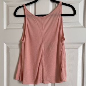 Free People Coral Ribbed Tank